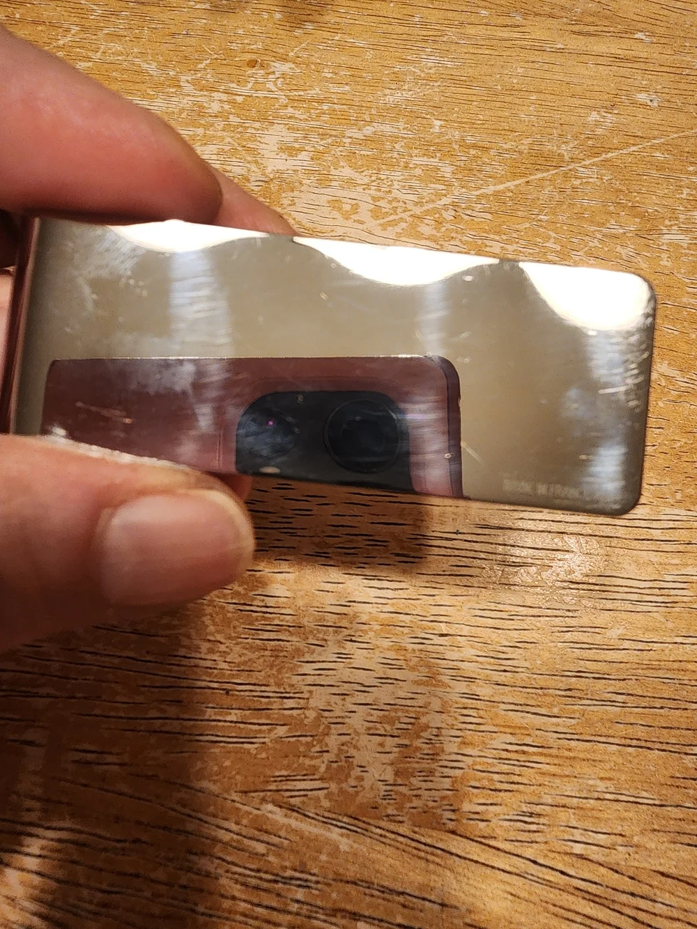 Louis Vuitton Silver Tone Monogram Money Clip